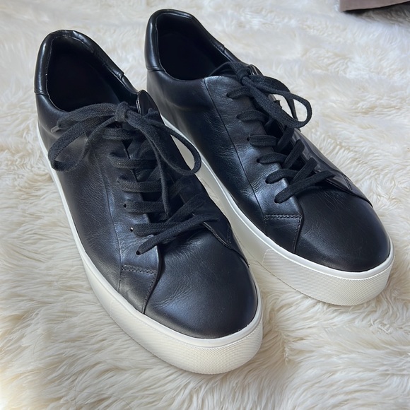 benfield leather platform sneaker